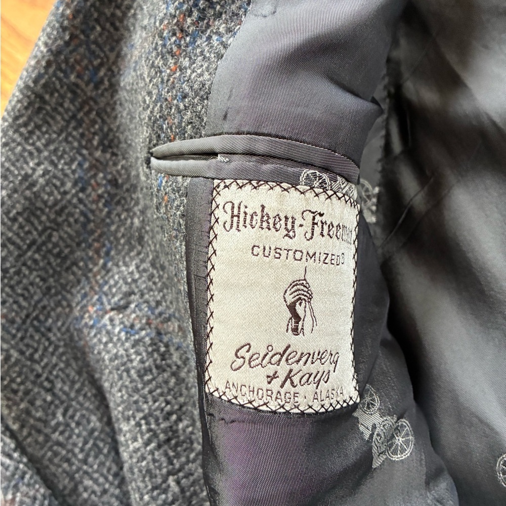 Hickey Freeman Charcoal Trench Coat - Picture 5 of 10